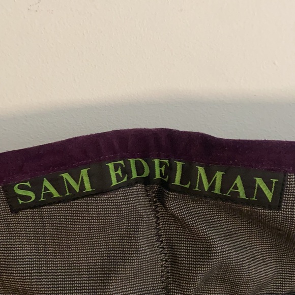 NWOB Sam Edelman Purple Suede Fringe OTK Boots, 8 - Picture 5 of 8